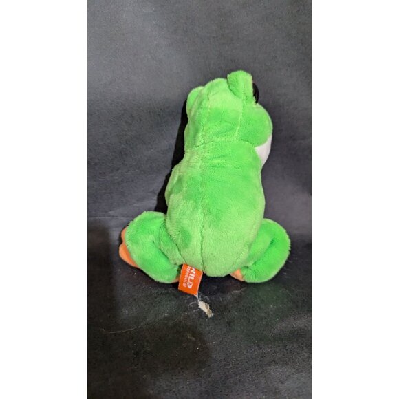 Wild Republic Frog Plush Wrist Hugger Stuffed Toy 8" Red Eyes orange green - Picture 5 of 7